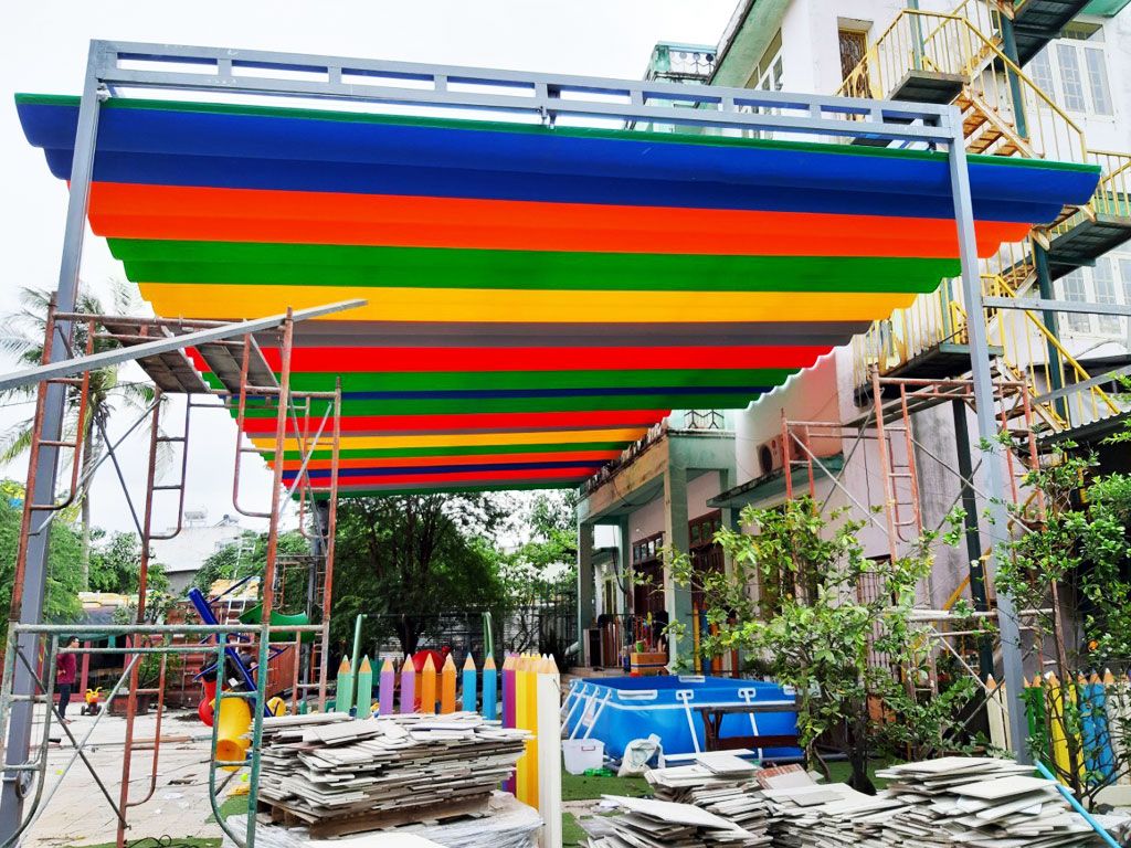 Lắp Đặt Mái Xếp Di Động, Mái Hiên Che Nắng Mưa Tại Quận 12