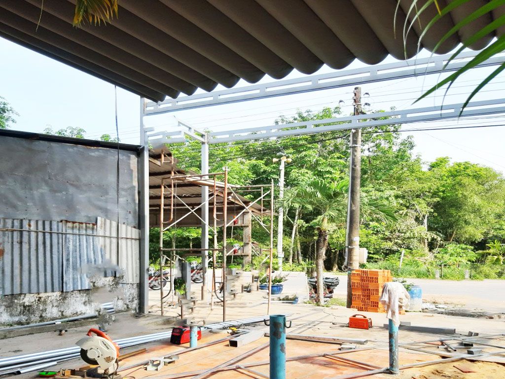 Thi Công Mái Xếp Mái Hiên Mái Che Di Động Quán Cafe Giá Rẻ